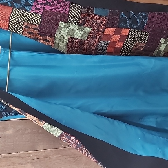 Chico's Womens Size 2 Multicolor Patchwork Vest - Picture 4 of 6